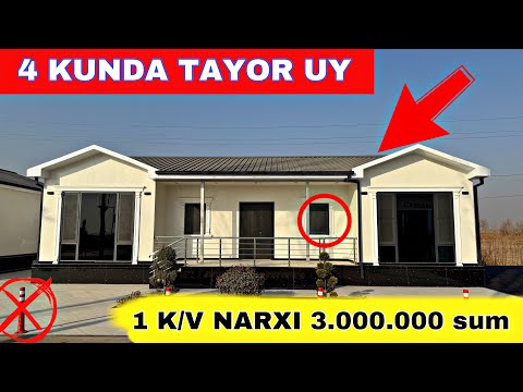 4 KUNDA TAYOR BOLGAN KÒCHMA PEREFABRIK UYLAR! YOKI LEGO UYLAR SIZGA QANCHAGA TUSHADI? NARXI ARZON
