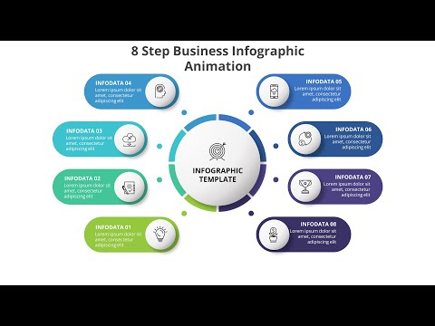 2.PowerPoint Animation Step-By-Step Tutorial | 8 Step Infographic Design | @Infographics project