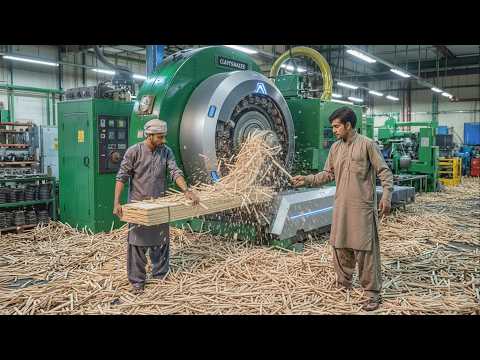How Ice Cream Sticks are Made | Popsicle Stick Mass Production Factory
