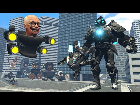 NEW UPGRADED TITAN CAMERAMAN FROM THE FUTURE VS ALL SKIBIDI TOILET BOSSES In Garry's Mod!