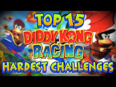 TOP 15 Hardest Challenges in Diddy Kong Racing N64 | Adventure Two & 100% Completion (N64 Capture)