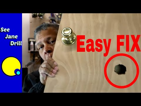 SUPER EASY Repair a HOLE in a HOLLOW CORE DOOR