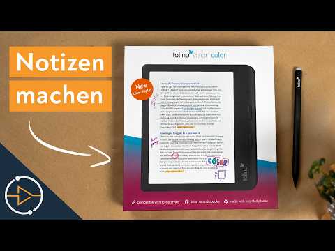 Tolino Vision Color - Was kann der Farb E-Reader mit Stylus?