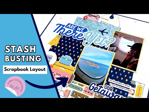 Stash Busting Scrapbook Layout