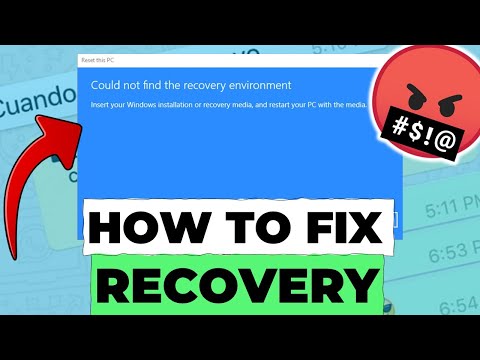 HOW to FIX “Recovery ENVIRONMENT Not Found” in WINDOWS 11