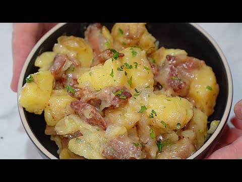 German HOT Potato Salad Kartoffelsalat