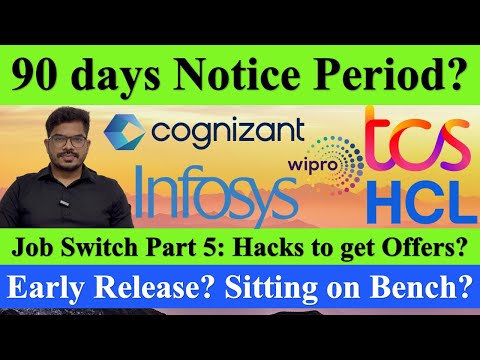 🚀Job Switch Part 5: 90 Days Notice Period! No Interview Calls? Early Release? Naukri? #itjobs #jobs