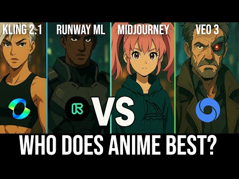 Kling 2.1 vs Runway vs Midjourney vs VEO 3: Who Does Anime BEST?