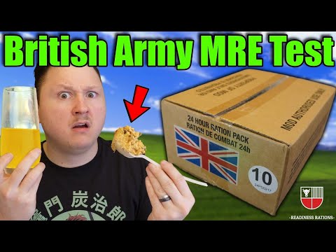 British Military Combat Ration 🇬🇧 24-HOUR MRE (ORP) Operational Ration Pack Meal Ready To Eat Review