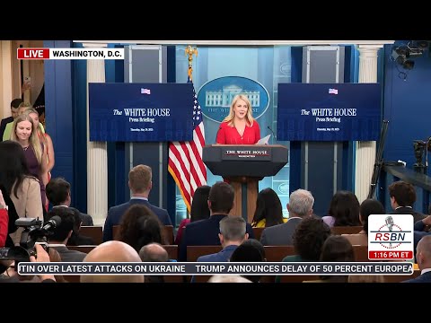 FULL SPEECH: White House Press Secretary Karoline Leavitt Holds a Press Briefing - 5/29/25