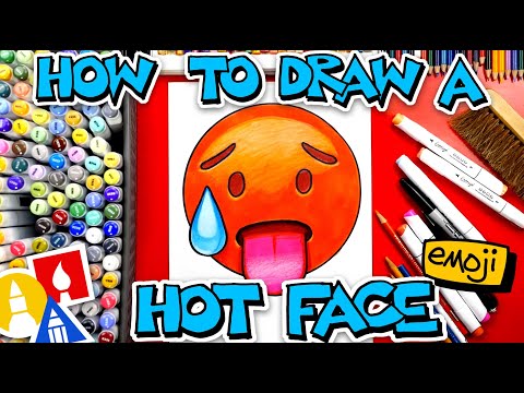 🥵 How To Draw The Hot Face Emoji 🥵