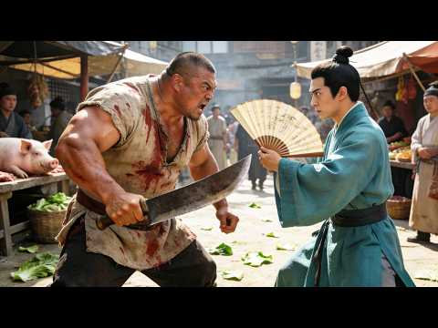 惡霸刀法縱橫天下囂張跋扈，沒想到被路過的書生三掌秒殺！#kungfu #功夫