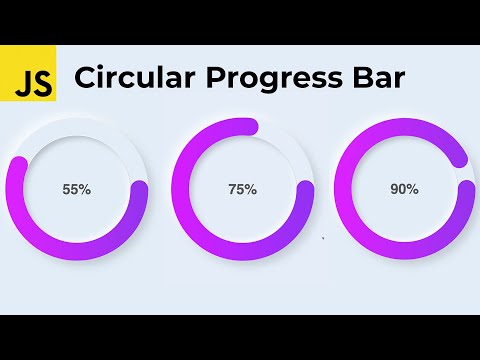 📇How To Make Circular Progress Bar | HTML CSS JavaScript