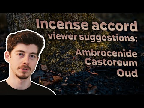 Incense accord using Castoreum, Oud & Ambrocenide