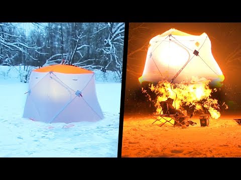ШОК! Взорвалась палатка на рыбалке! Как обогревать палату, чтобы не угореть в комфорте?