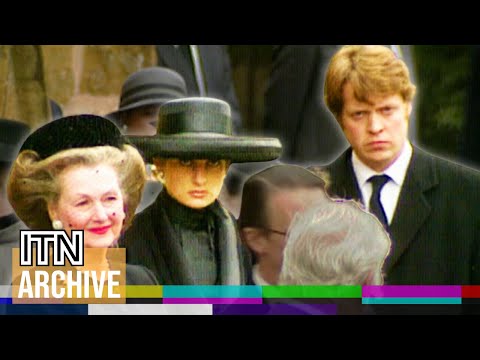 "My darling daddy" - Royal Family Attend Funeral of Princess Diana's Father, John Spencer (1992)