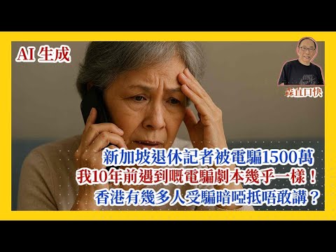 20251027*新加坡退休記者被電騙1500萬，橋唔怕舊，同我10年前遇到嘅電騙，劇本幾乎一樣！香港有幾多人受騙暗啞抵唔敢講？
