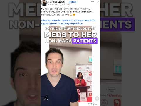 Disturbing video of a CA dentist saying she withholds pain meds to her liberal patient
