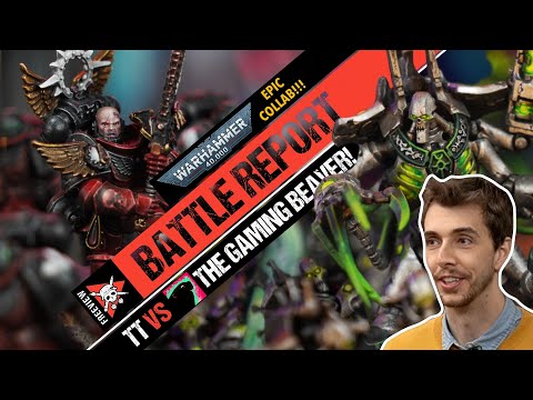Blood Angels vs Necrons | 40k Battle Report with The Gaming Beaver!