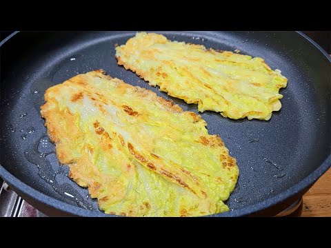 "Cabbage pancakes" are really delicious when fried like this.