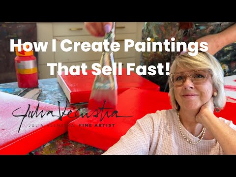 How I Paint An Acrylic Painting That Sells!