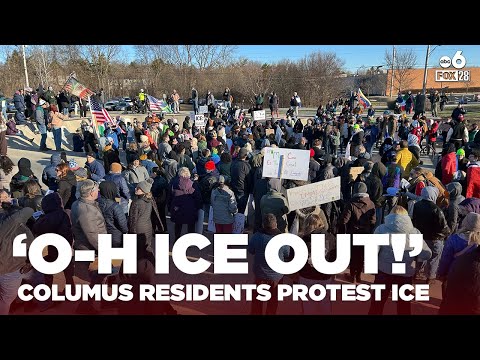 Columbus residents protest surge in ICE activity