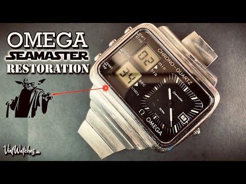 Omega Seamaster „Albatross“ Chrono-Quartz Restoration - Crazy Transformation - ASMR
