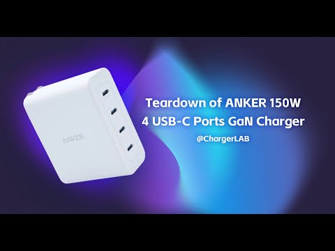 Teardown of ANKER 150W 4 USB-C Ports GaN Charger