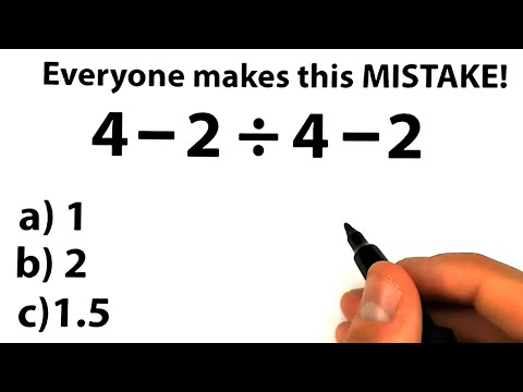 what is the answer : 4 - 2 ÷ 4 - 2 = ❓️