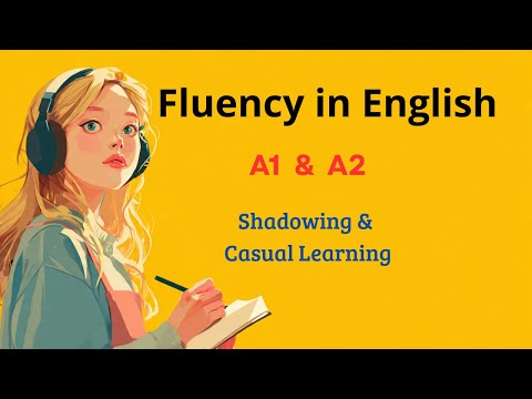 English Fluency for Beginners | Slow English Shadowing Practice (A1–A2) | Learn English with Podcast