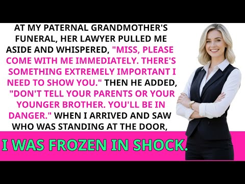 At grandmother’s funeral, a lawyer warned me to follow him—then I saw who waited at the dark door...