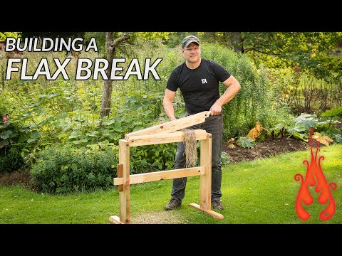 Building a flax break  (Growing 1 m² of FLAX part 2)