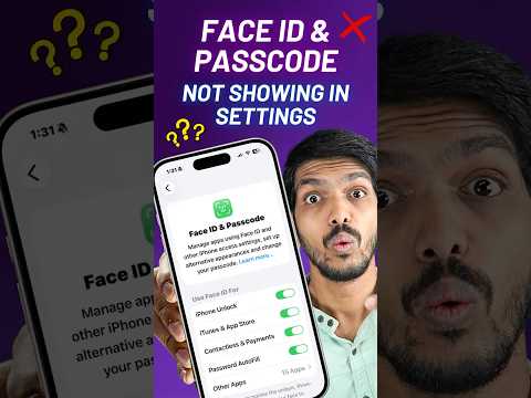 Face ID & Passcode Not Showing in Settings 😡