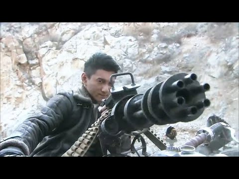 抗日電影！小夥改造機槍真是不一般，一梭子直接干掉機車日軍  ⚔️  抗日