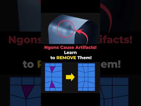 How to Solve Ngons the Right Way! #3dmodeling #blender #3dart