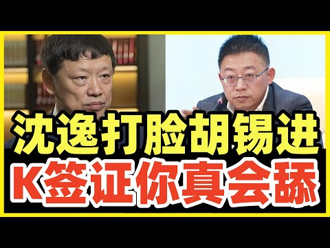 胡锡进大唱赞歌！支持K签证！沈逸驳斥其谬论！斥责某些阶层脱离群众，搞出荒唐事！