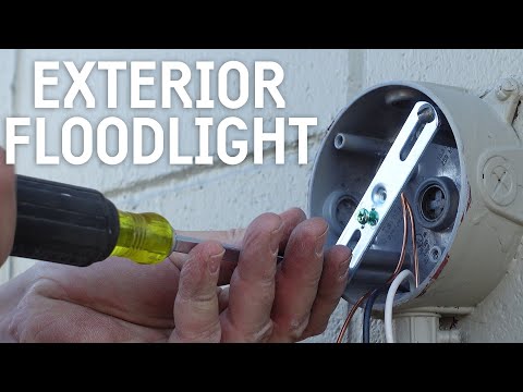 HOW TO INSTALL FLOODLIGHTS (Safe, Watertight, and Properly Grounded)
