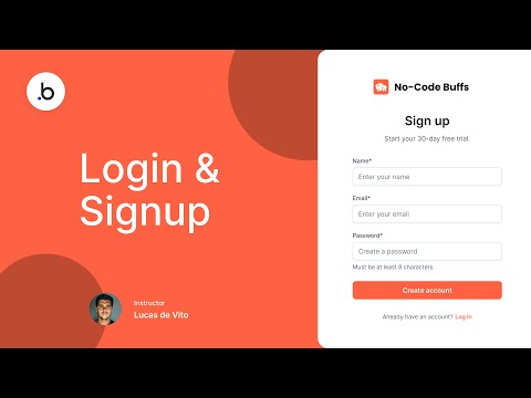 Login & Signup from Scratch | Bubble.io Tutorial