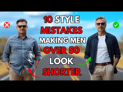 10 Style Mistakes Making Men Over 50 Look Shorter (And How to Fix Them)
