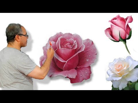 How to draw a rose in an easy and new way