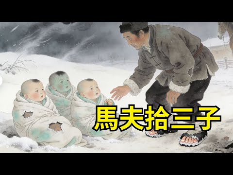 馬夫被家主趕出府，寒冬拾荒撿到3個凍僵嬰孩！一子中狀元一子為將軍一子成富商，敲鑼打鼓接父親進京，惡主家連夜逃走！#故事頻道#聽書#民間故事#説書#善有善報#爽文