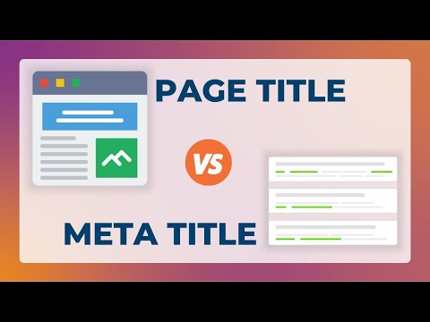 How to Create a Meta Title?  Difference between Page Title and Meta Title