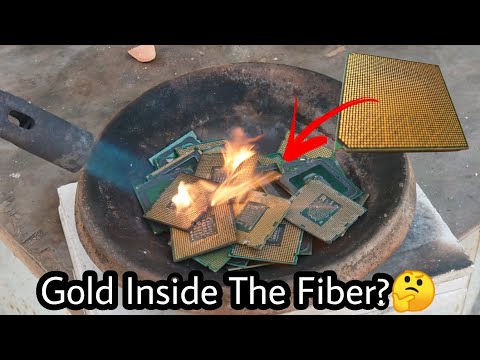 Testing If There Is Gold Inside The Fibers Also | Experimental Gold Recovery