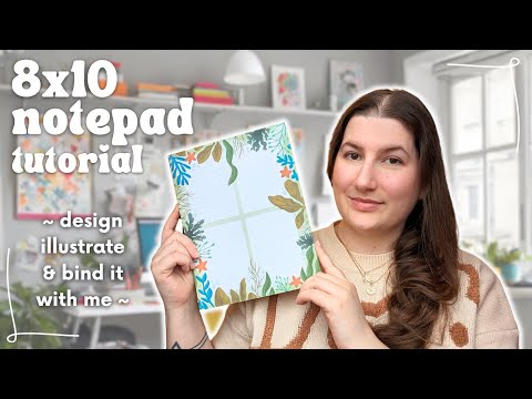 Big Notepad Tutorial 📝 using Canva and Procreate to illustrate!