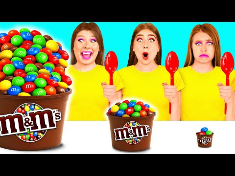 Big, Medium and Small Plate Challenge | Amazing Kitchen Recipes by GoFun Challenge