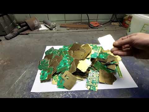 Золото с непонятных плат и как его снять.