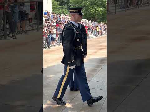 Changing of the Guard Arlington Cemetery Tomb of the unknown soldier 5-22-23