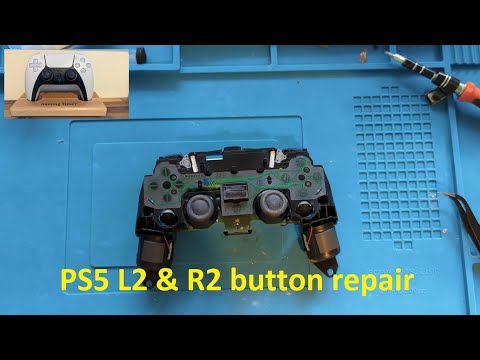 Opening a PS5 Controller and repairing the L2 and R2 Buttons