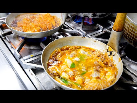 Pork Cutlet Ricebowl! Tempura! High Speed Of Service! A Full Stomach Udon!