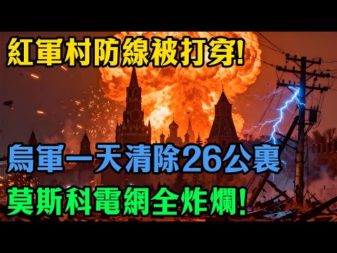 俄軍防線被打穿！烏軍24小時清除26 6平方公裏，紅軍村前線失守！ #俄烏戰爭 #紅軍村 #前線戰報 #莫斯科停電 #普京 #烏克蘭反攻 #軍事